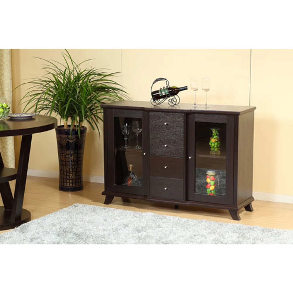 Brassex Contemporary Buffet - Dark Cherry