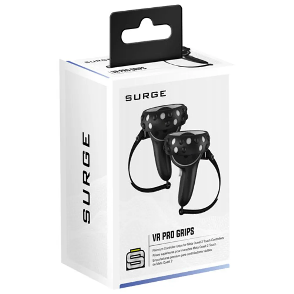 Surge Grips for Meta Quest 2 Controllers - Black