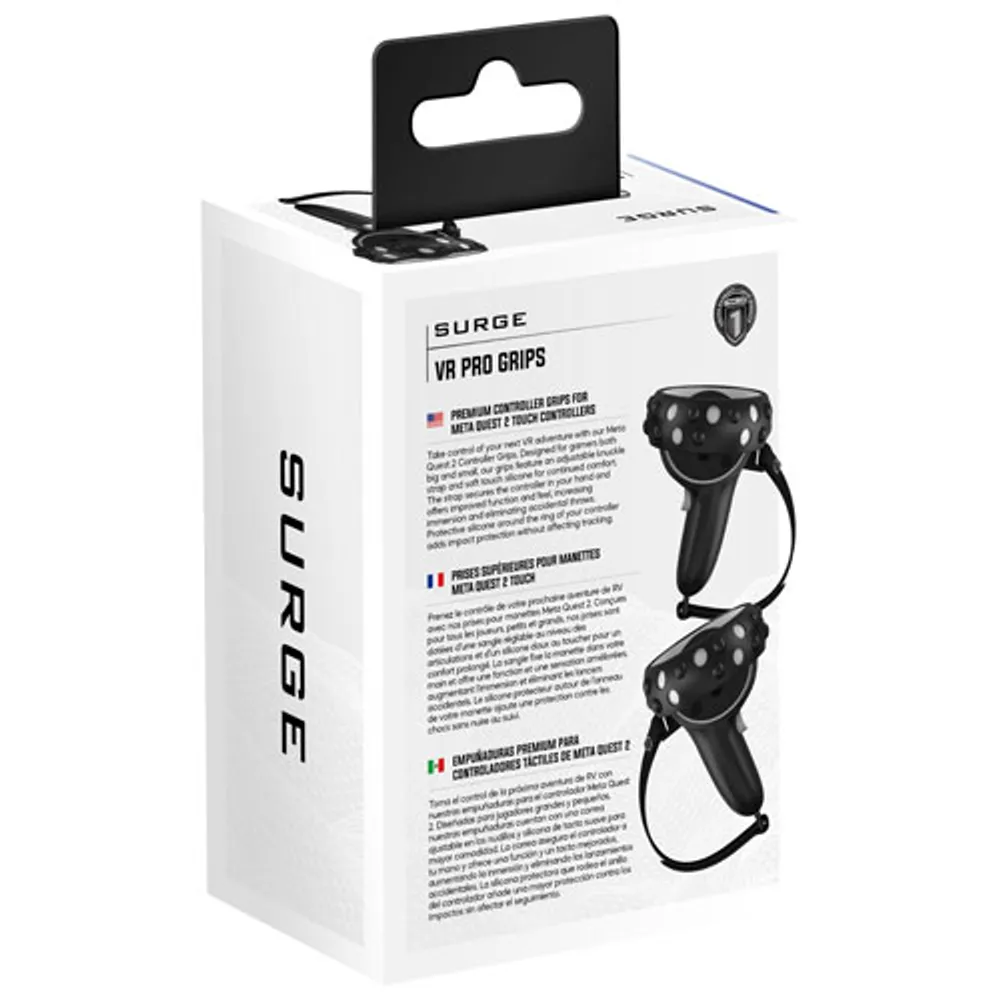 Surge Grips for Meta Quest 2 Controllers - Black