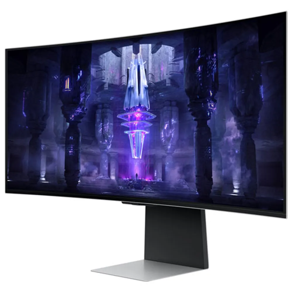 Moniteur de jeu incurvé DELO WQHD 175 Hz GTG 0,1 ms 34 po Odyssey G8 de Samsung (LS34BG850SNXZA) -Partenaire vente exclusif