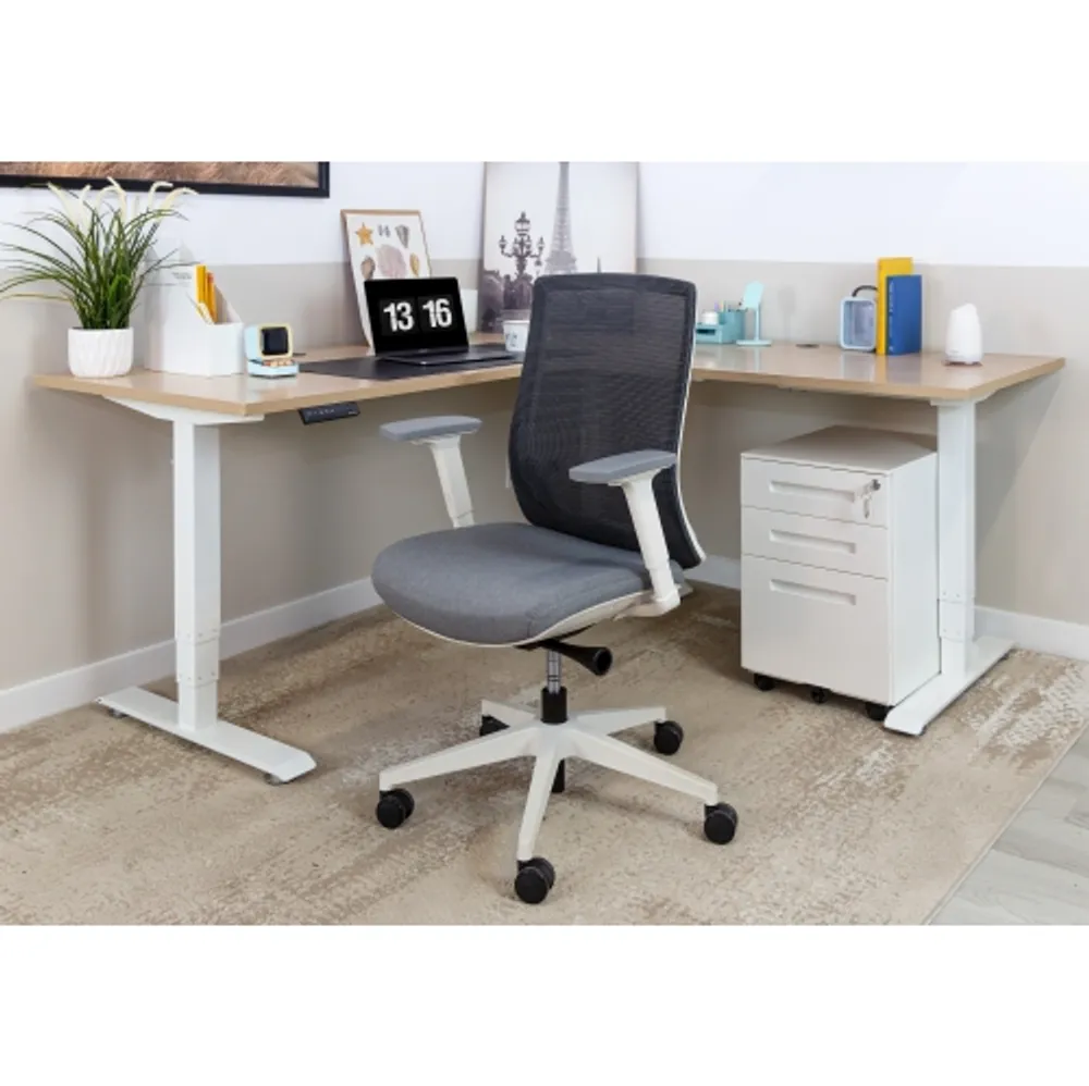 MotionGrey Cloud Mesh Series Executive Ergonomic Computer Desk