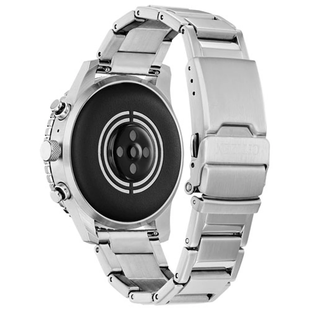 Montre intelligente sport de 45 mm CZ Smart PQ2 de Citizen avec moniteur de fréquence cardiaque - Bracelet argenté