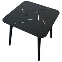 Istanbul Square Outdoor Side Table - Black