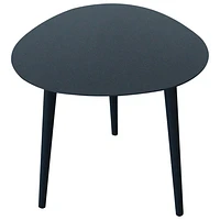 Table d'appoint triangulaire de patio Istanbul - Noir