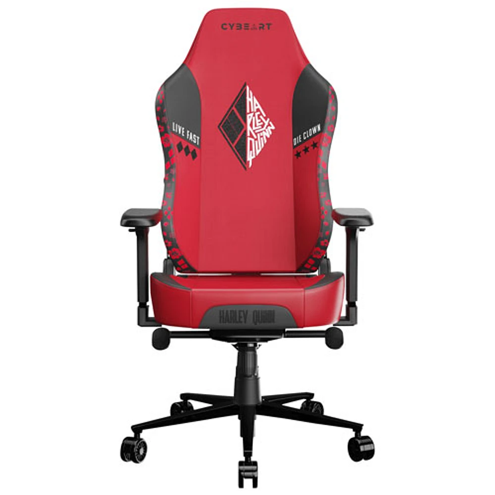 Cybeart Harley Quinn Edition Ergonomic Faux Leather Gaming Chair - Red/Black