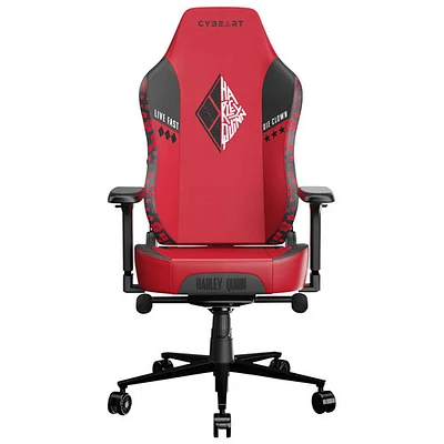 Cybeart Fauteuil de jeu ergonomique en similicuir Harley Quinn Edition - Rouge/Noir