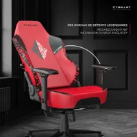 Cybeart Harley Quinn Edition Ergonomic Faux Leather Gaming Chair - Red/Black