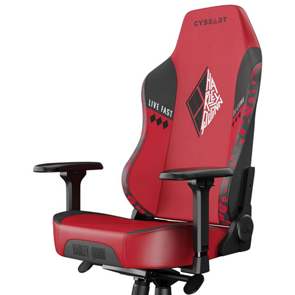 Cybeart Harley Quinn Edition Ergonomic Faux Leather Gaming Chair - Red/Black