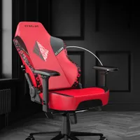 Cybeart Harley Quinn Edition Ergonomic Faux Leather Gaming Chair - Red/Black