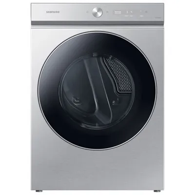 Open Box - Samsung 7.6 Cu. Ft. Electric Steam Dryer (DVE53BB8900TAC) - Silver Steel