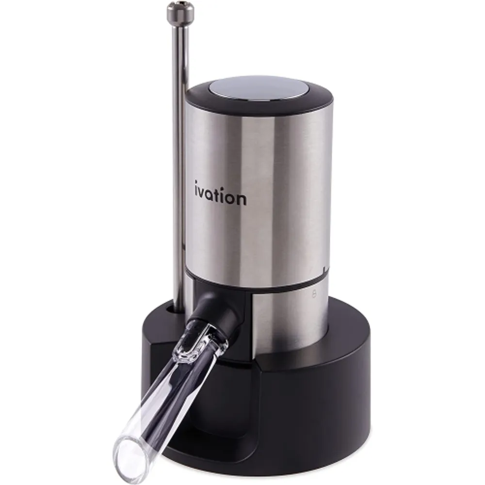 Ivation Wine Aerator and Dispenser Spout, Stainless Steel Electric Wine  Pourer and Stopper Galeries de la Capitale