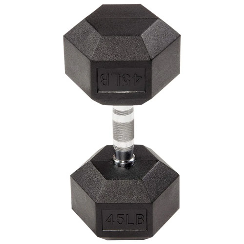 BalanceFrom Rubber Hex Dumbbell - Pair