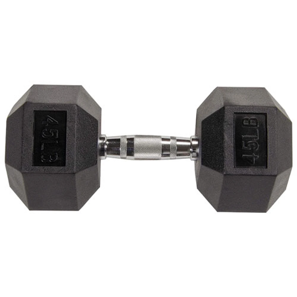 BalanceFrom Rubber Hex Dumbbell - Pair