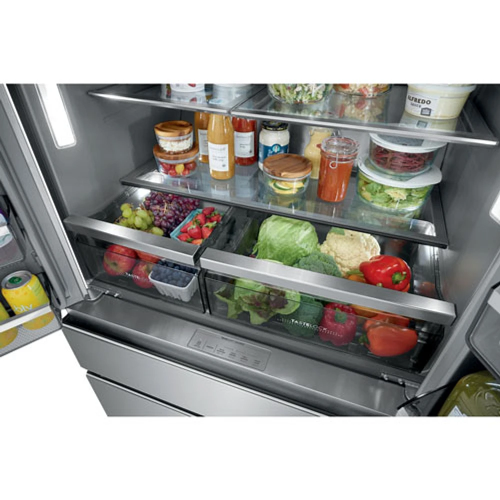 Electrolux 36" 21.4 Cu. Ft. French Door Refrigerator with Water & Ice Dispenser (ERMC2295AS) - Stainless Steel