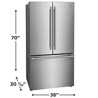 Electrolux 36" 23.3 Cu. Ft. French Door Refrigerator with Water Dispenser (ERFG2393AS) - Stainless Steel