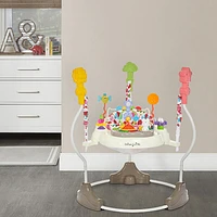 Dream On Me Zany 2-in-1 Activity Centre & Bouncer - Elephant Print