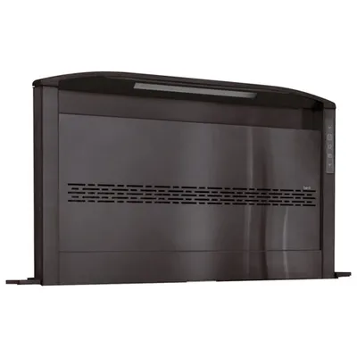 Hotte de cuisinière d'îlot à aspiration descendante de 30 po Best (D49M30BLS) - Acier inoxydable noir