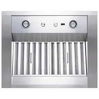 Best Pro-Style 30" Under Cabinet Range Hood (WP28M30SB) - Stainless Steel