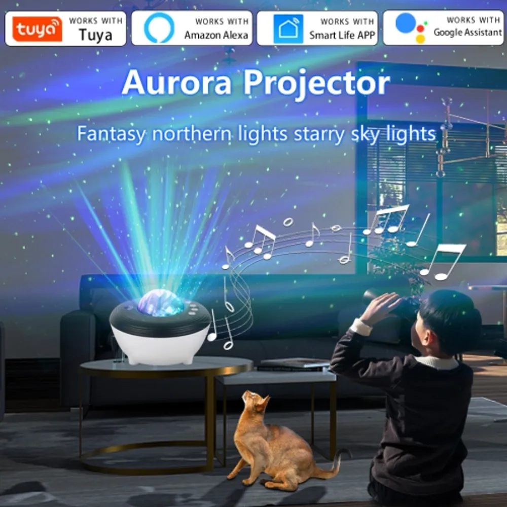 Aurora Projector Night Lights: Compatible with Alexa and Smart APP, Star  Galaxy