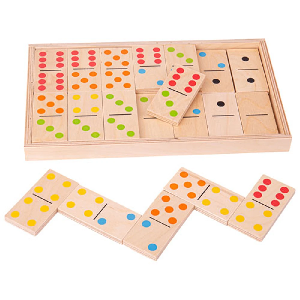 Bigjigs Toys Wooden Jumbo Dominoes