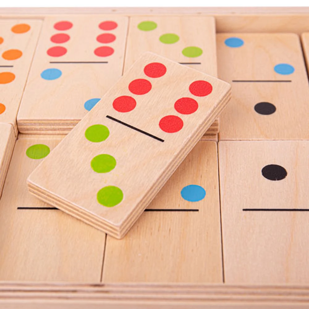 Bigjigs Toys Wooden Jumbo Dominoes