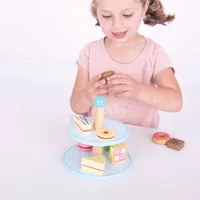 Bigjigs Toys Cake Stand with Toy Cakes