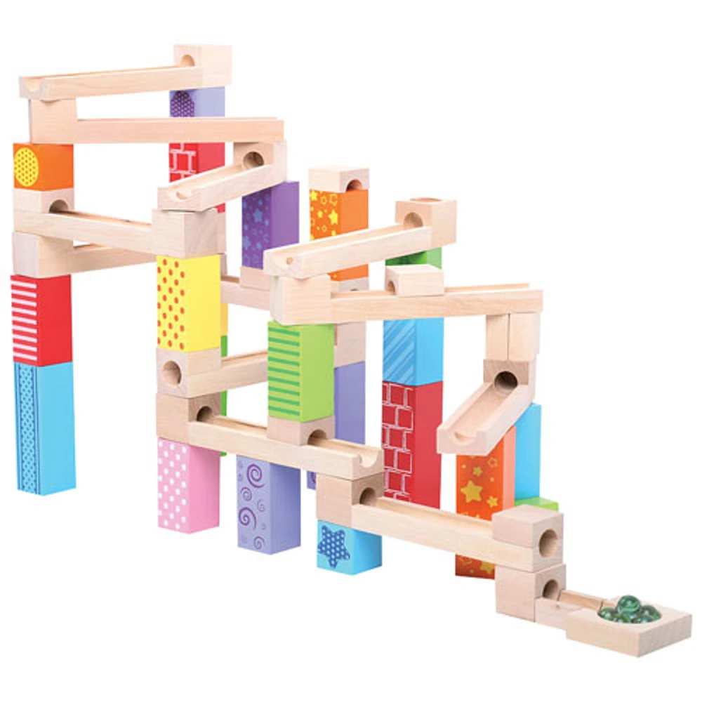 Bigjigs Toys Wooden Marble Run Playset