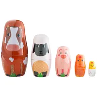 Bigjigs Toys Tidlo Farm Animal Russian Dolls