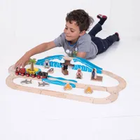 Bigjigs Toys Pirate Wooden Train Set