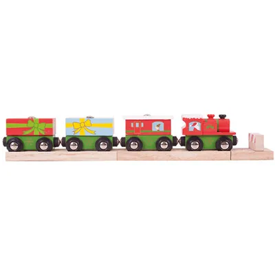 Bigjigs Toys Christmas Wooden Train