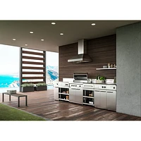 Best 48" Outdoor Wall Mount Range Hood (WTD9M48SB) - Stainless Steel