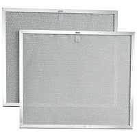 Filtre en aluminium de remplacement de 30 po QS3 de Broan pour hotte (BPS3FA30) - Paquet de 2 - Acier inoxydable