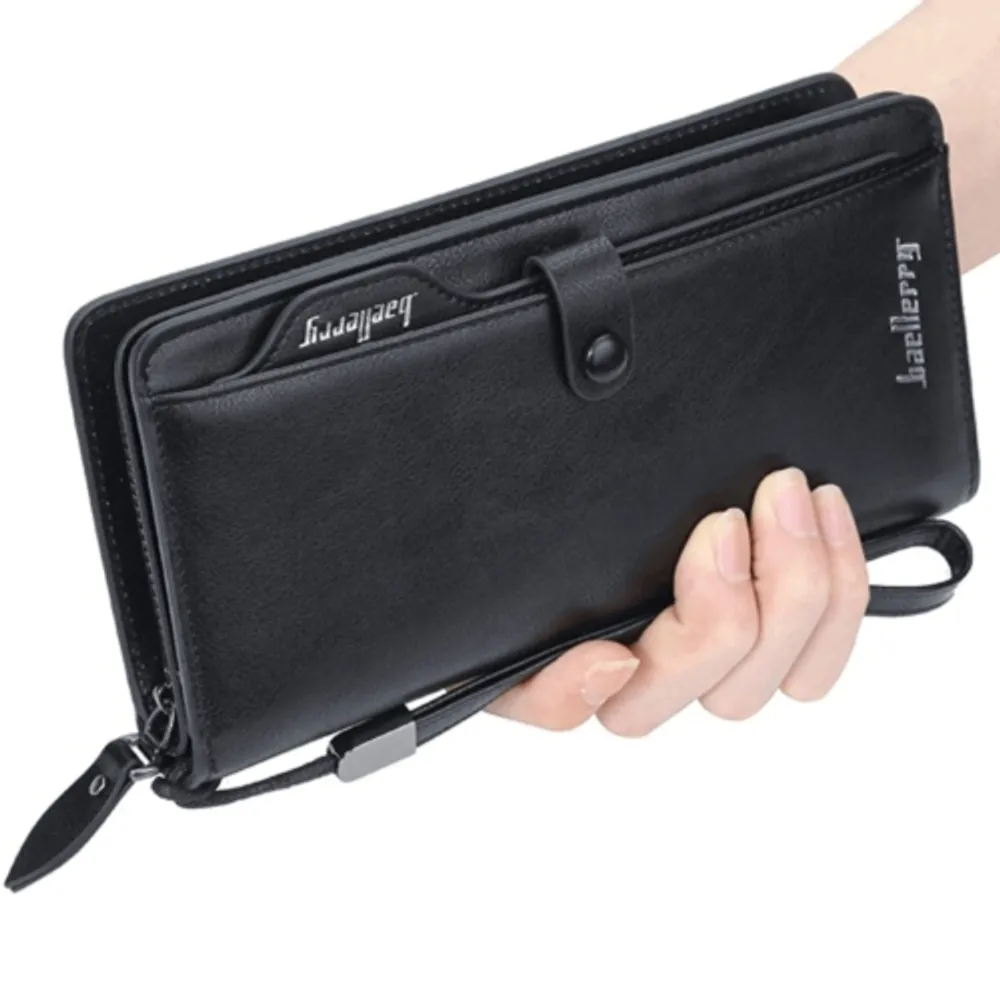 SUPERSHIELD Universal Hand Purse Zipper Large Capacity Unisex Men Women  Card Holder Wallet Case For iPhone Samsung Huawei LG Xiaomi
