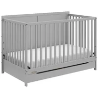 Graco Melrose 5-in-1 Convertible Crib with Drawer - Pebble Grey