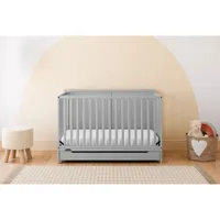 Graco Melrose 5-in-1 Convertible Crib with Drawer - Pebble Grey