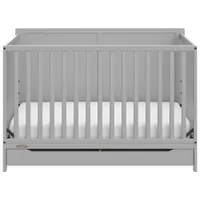 Graco Melrose 5-in-1 Convertible Crib with Drawer - Pebble Grey