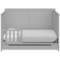 Graco Melrose 5-in-1 Convertible Crib with Drawer - Pebble Grey