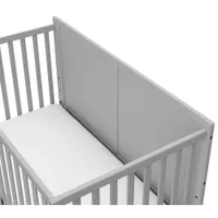 Graco Melrose 5-in-1 Convertible Crib with Drawer - Pebble Grey