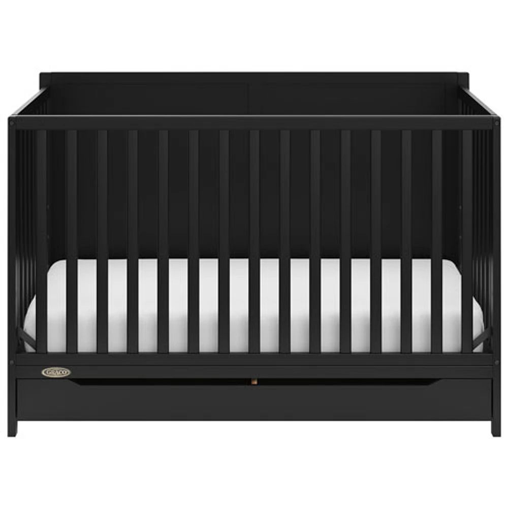 Graco Melrose 5-in-1 Convertible Crib with Drawer - Black