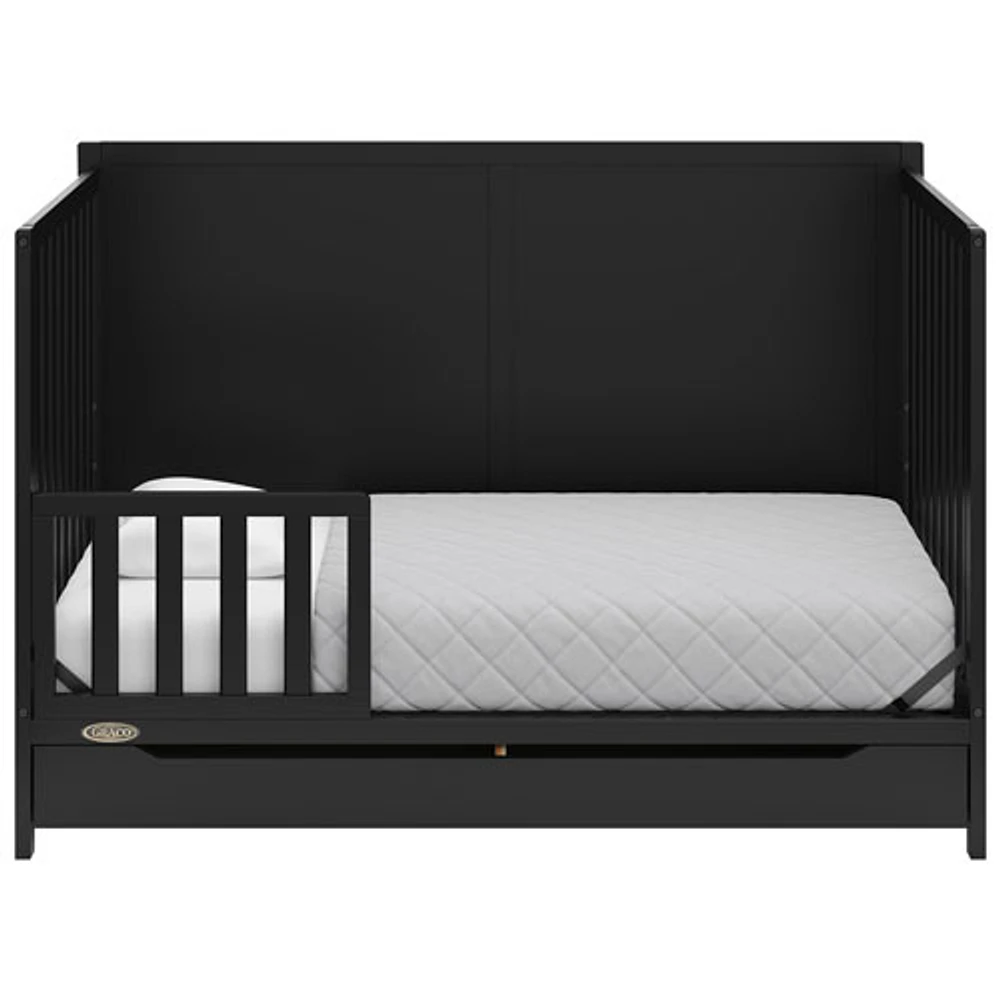 Graco Melrose 5-in-1 Convertible Crib with Drawer - Black