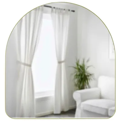 Hubba Arched 34" x 36" Wall Mirror