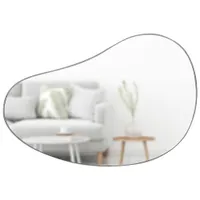 Hubba Pebble Wall Mirror - Metallic Titanium