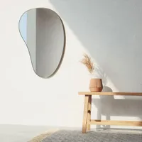 Hubba Pebble Wall Mirror - Metallic Titanium