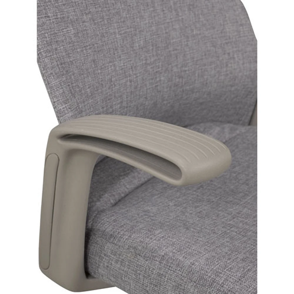 Brassex Alexis High-Back Polyester Task Chair - Grey