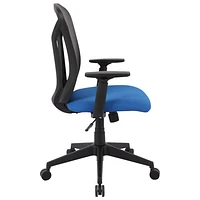 Brassex Amal High-Back Mesh Task Chair - Blue