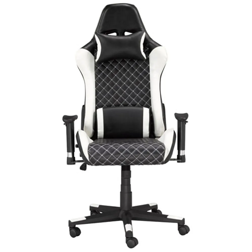 Brassex Violet High-Back Mesh Task Chair - Black/White