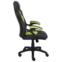 Fauteuil de bureau en polyester à dossier haut Jase de Brassex - Noir/Vert