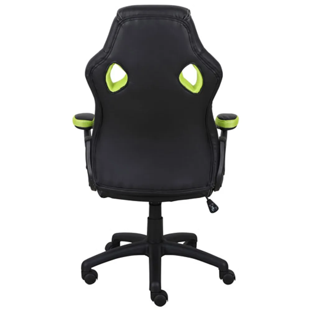 Fauteuil de bureau en polyester à dossier haut Jase de Brassex - Noir/Vert