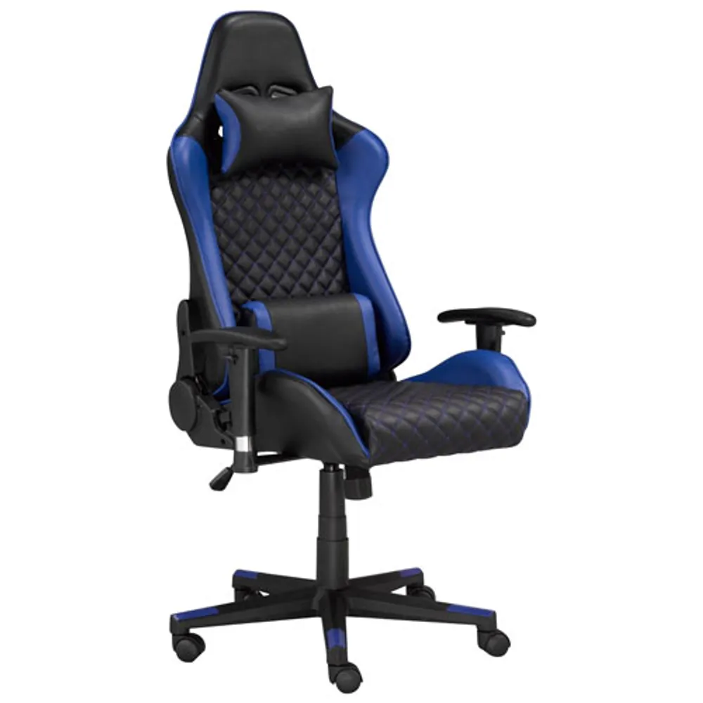 Brassex Violet High-Back Mesh Task Chair - Black/Blue