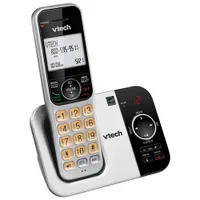 Téléphone sans fil à 1 combiné DECT 6.0 de VTech avec répondeur et afficheur (CS5329) - Argenté/Noir - Exclusivité Best Buy